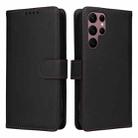 For Samsung Galaxy S22 Ultra BETOPNICE BN-005 2 in 1 Detachable Imitate Genuine Leather Phone Case(Black) - 1