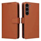 For Samsung Galaxy S23 BETOPNICE BN-005 2 in 1 Detachable Imitate Genuine Leather Phone Case(Brown) - 1