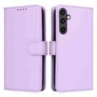 For Samsung Galaxy S23 FE 5G BETOPNICE BN-005 2 in 1 Detachable Imitate Genuine Leather Phone Case(Light Purple) - 1