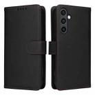 For Samsung Galaxy S23 FE 5G BETOPNICE BN-005 2 in 1 Detachable Imitate Genuine Leather Phone Case(Black) - 1