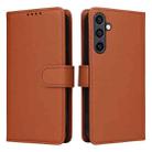 For Samsung Galaxy S23 FE 5G BETOPNICE BN-005 2 in 1 Detachable Imitate Genuine Leather Phone Case(Brown) - 1