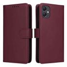 For Samsung Galaxy A05 BETOPNICE BN-005 2 in 1 Detachable Imitate Genuine Leather Phone Case(Wine Red) - 1