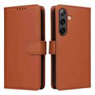 For Samsung Galaxy S24 5G BETOPNICE BN-005 2 in 1 Detachable Imitate Genuine Leather Phone Case(Brown) - 1