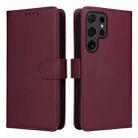 For Samsung Galaxy S24 Ultra 5G BETOPNICE BN-005 2 in 1 Detachable Imitate Genuine Leather Phone Case(Wine Red) - 1