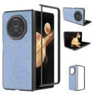 For Honor Magic V3 ABEEL Diamond Series Black Edge PU Phone Case(Sapphire Blue) - 1