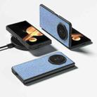 For Honor Magic V3 ABEEL Diamond Series Black Edge PU Phone Case(Sapphire Blue) - 2