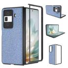 For Honor Magic Vs3 ABEEL Diamond Series Black Edge PU Phone Case(Sapphire Blue) - 1