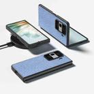 For Honor Magic Vs3 ABEEL Diamond Series Black Edge PU Phone Case(Sapphire Blue) - 2