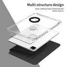 For iPad Pro 11 2022 / Air 10.9 2022 360 Rotation Detachable Clear Acrylic Leather Tablet Case(Black) - 6