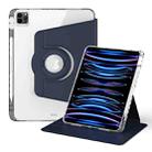 For iPad Pro 11 2022 / Air 10.9 2022 360 Rotation Detachable Clear Acrylic Leather Tablet Case(Dark Blue) - 1