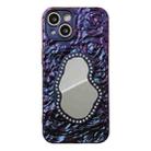 For iPhone 14 Plus Rose Texture Mirror TPU Phone Case(Purple) - 1