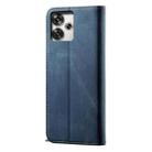 For Xiaomi Redmi 13 4G Global Denim Texture Casual Style Horizontal Flip Leather Case(Blue) - 3