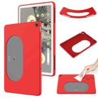 For Google Pixel Tablet Pure Color Liquid Silicone Shockproof Tablet Case(Red) - 1