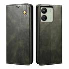 For Xiaomi Redmi 13C / Poco C65 Oil Wax Crazy Horse Texture Leather Phone Case(Green) - 1