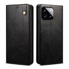 For Xiaomi Redmi K70E Oil Wax Crazy Horse Texture Leather Phone Case(Black) - 1