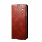 For Xiaomi Redmi Note 13R Pro Oil Wax Crazy Horse Texture Leather Phone Case(Brown) - 3