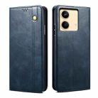 For Xiaomi Redmi Note 13R Pro Oil Wax Crazy Horse Texture Leather Phone Case(Blue) - 1