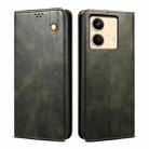 For Xiaomi Redmi Note 13R Pro Oil Wax Crazy Horse Texture Leather Phone Case(Green) - 1