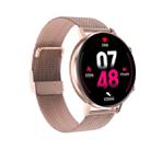 DT96 1.3 inch Round Color Screen Smart Watch, IP68 Waterproof, Support Heart Rate Blood Pressure Monitoring / Sedentary Reminder / Sleep Monitoring, Strap material:Metal(Rose Gold) - 1