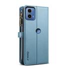 For Motorola Edge 50 Fusion ESEBLE Star Series Lanyard Zipper Wallet RFID Leather Case(Blue) - 3