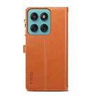For Motorola Edge 60 Fusion ESEBLE Star Series Lanyard Zipper Wallet RFID Leather Case(Brown) - 3