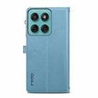 For Motorola Moto G86 5G ESEBLE Star Series Lanyard Zipper Wallet RFID Leather Case(Blue) - 3