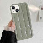 For iPhone 14 Plus 3D Grid Texture TPU Phone Case(Green) - 1