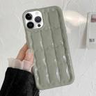 For iPhone 14 Pro Max 3D Grid Texture TPU Phone Case(Green) - 1