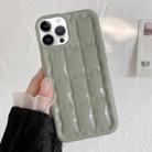 For iPhone 12 Pro 3D Grid Texture TPU Phone Case(Green) - 1