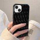 For iPhone 14 Water Ripple Texture TPU Phone Case(Black) - 1