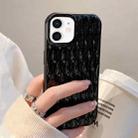For iPhone 12 Water Ripple Texture TPU Phone Case(Black) - 1