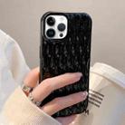 For iPhone 12 Pro Max Water Ripple Texture TPU Phone Case(Black) - 1