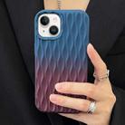 For iPhone 14 Plus Water Ripple Texture Gradient Color TPU Phone Case(Blue-Red) - 1