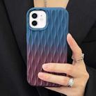 For iPhone 12 Water Ripple Texture Gradient Color TPU Phone Case(Blue-Red) - 1