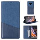 For Samsung Galaxy Note9 MUXMA MX109 Horizontal Flip Leather Case with Holder & Card Slot & Wallet(Blue) - 1