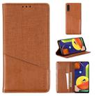 For Samsung Galaxy A50s MUXMA MX109 Horizontal Flip Leather Case with Holder & Card Slot & Wallet(Brown) - 1