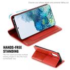 For Samsung Galaxy S20 MUXMA MX109 Horizontal Flip Leather Case with Holder & Card Slot & Wallet(Red) - 4