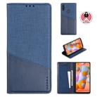 For Samsung Galaxy A11 / M11 MUXMA MX109 Horizontal Flip Leather Case with Holder & Card Slot & Wallet(Blue) - 1