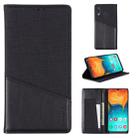 For Samsung Galaxy A30 MUXMA MX109 Horizontal Flip Leather Case with Holder & Card Slot & Wallet(Black) - 1