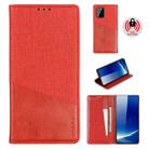For Samsung Galaxy A91 MUXMA MX109 Horizontal Flip Leather Case with Holder & Card Slot & Wallet(Red) - 1