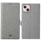 For iPhone 15 Plus ViLi K Series Dual-side Buckle Magsafe Leather Phone Case(Grey) - 1