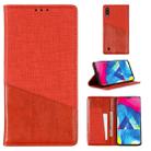 For Samsung Galaxy M10 MUXMA MX109 Horizontal Flip Leather Case with Holder & Card Slot & Wallet(Red) - 1
