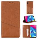 For Samsung Galaxy M10 MUXMA MX109 Horizontal Flip Leather Case with Holder & Card Slot & Wallet(Brown) - 1