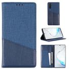 For Samsung Galaxy Note 10 MUXMA MX109 Horizontal Flip Leather Case with Holder & Card Slot & Wallet(Blue) - 1