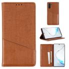 For Samsung Galaxy Note 10 MUXMA MX109 Horizontal Flip Leather Case with Holder & Card Slot & Wallet(Brown) - 1