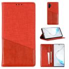 For Samsung Galaxy Note 10 Pro MUXMA MX109 Horizontal Flip Leather Case with Holder & Card Slot & Wallet(Red) - 1