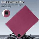 For iPad Pro 12.9 2022 / 2021 / 2020 Litchi Texture Leather Sucker Tablet Case(Purple) - 5