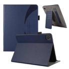 For iPad Pro 11 2022 / Air 10.9 2022 Litchi Texture Leather Sucker Tablet Case(Dark Blue) - 1