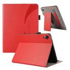 For iPad mini 6 Litchi Texture Leather Sucker Tablet Case(Red) - 1