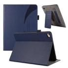 For iPad mini 5 / 4 / 3 / 2 Litchi Texture Leather Sucker Tablet Case(Dark Blue) - 1